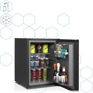 London Refrigeration Hotel Room Minibars are the mainstay of hotel rooms across the world. While they’re perfect for providing guests with quick and easy access to chilled beverages, it’s also vital they’re quiet and discreet so as not to interrupt the sleep or comfort of guests. This is the focus across our selection of minibar coolers. We have silent absorption operated minibars as well as compressor operated minibars with smart programming functions.